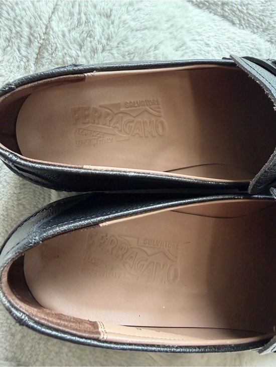 $990 Ferragamo Large Gancini Metal Horse-bit Leather Loafers 9 10 main image 10